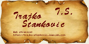 Trajko Stanković vizit kartica
